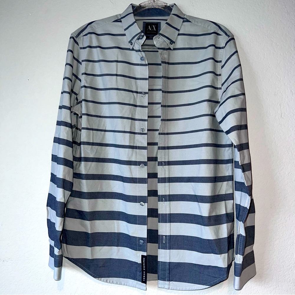 Armani Exchange Size S men's striped shirt